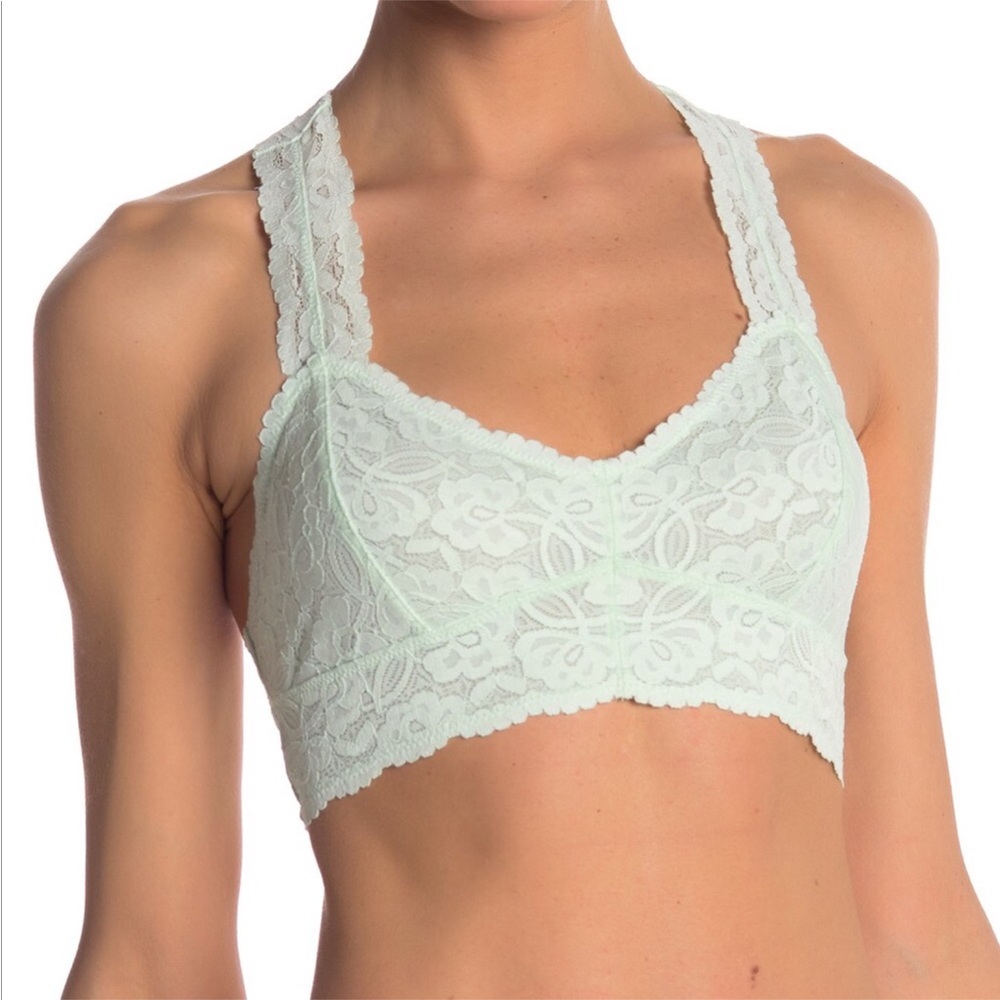 Free People Mint Lace Bralette